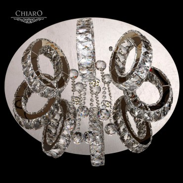 Люстра с пультом ДУ CHIARO 437012311 Кларис 3x3W LED+40x2W LED